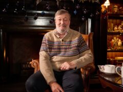 Stephen Fry for the Channel 4 Alternative Christmas Message (Channel 4/Adam Lawrence/PA)