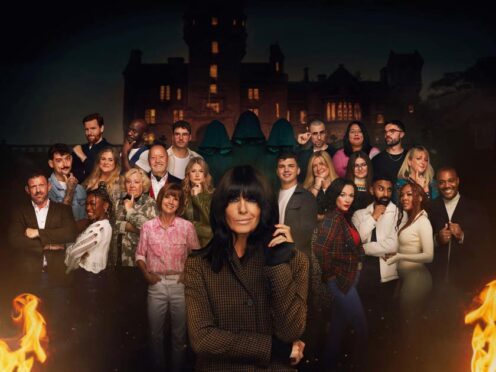The cast of The Traitors, hosted by Claudia Winkleman (Mark Mainz/Studio Lambert/BBC/PA)