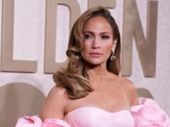 Jennifer Lopez arrives at the 81st Golden Globe Awards (AP)