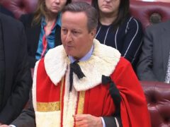 Lord Cameron has called on peers to back the Rwanda legislation (Dominic Lipinski/PA)