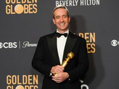 Matthew Macfadyen was one of a small number of British performers who enjoyed a win at the 2024 Golden Globes (Chris Pizzello/AP)