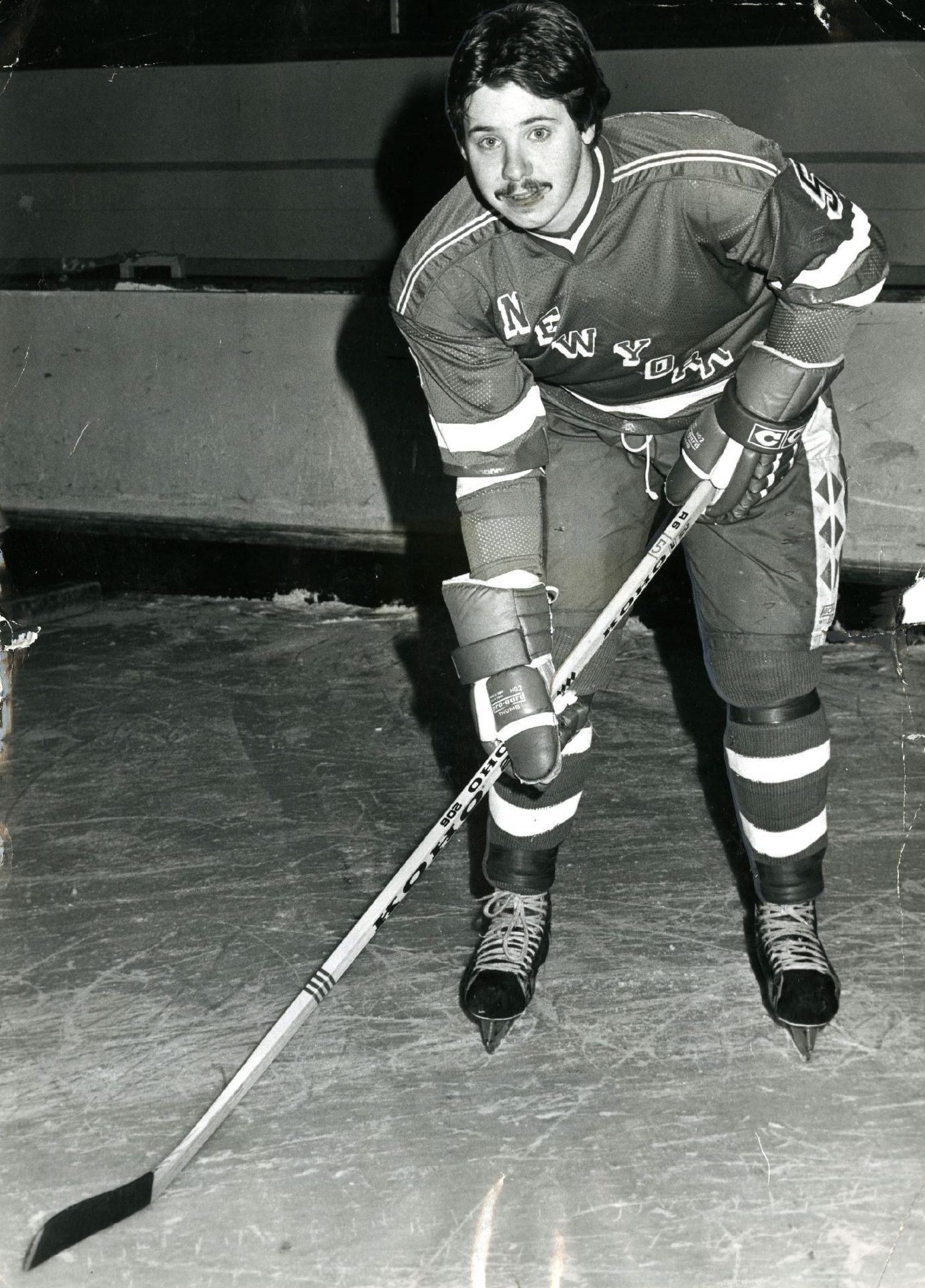 Dundee Rockets star Chris Brinster at Kingsway Rink in 1981. Image: DC Thomson.