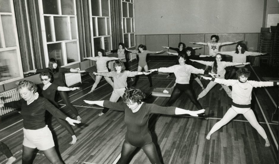 A shot taken during the yoga class held under the instruction of Angus Lockhart. 