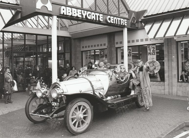 The magical flying car which captured the imagination of film-goers in Chitty Chitty Bang Bang visited the Abbeygate Centre.