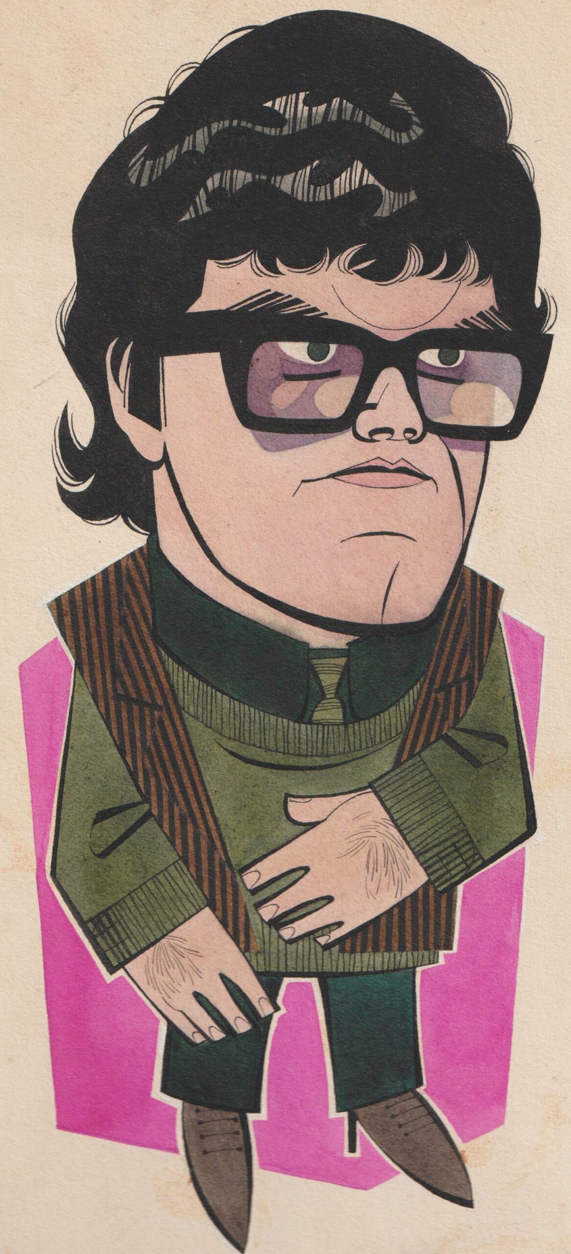 Harry Buckle as Pete Lennon in cartoon mode for Jackie magazine. 
