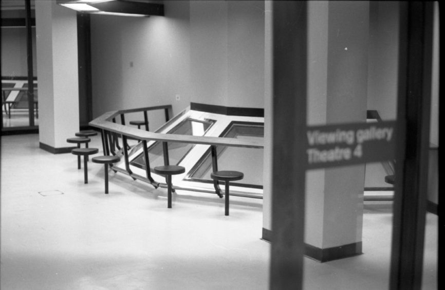 The interior of the new hospital in January 1974.