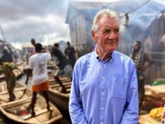 Michael Palin said he was exhilarated by his journey through Nigeria (ITN/Channel 5/PA)