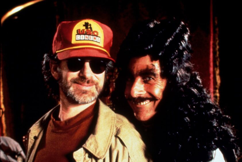 Steven Spielberg and Dustin Hoffman during shooting of Hook. Image: Shutterstock.