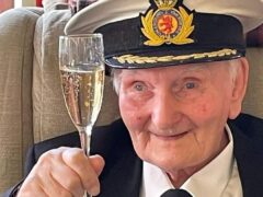 Donald ‘Dolan’ MacAskill celebrated his 102nd birthday with CalMac (An Acarsaid Care Home/PA)