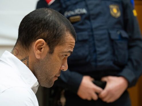 Dani Alves has been found guilty of a sexual assault (D.Zorrakino/Pool Photo via AP/PA)