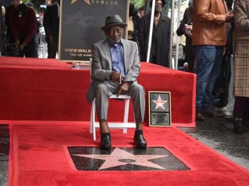 Garrett Morris attends a ceremony honouring him with a star on the Hollywood Walk of Fame (Richard Shotwell/Invision/AP)