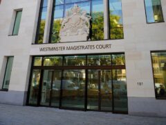 The case was held at Westminster Magistrates’ Court (PA)
