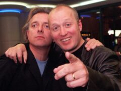 Actors and comedians Rik Mayall (left) and Adrian Edmondson (PA)