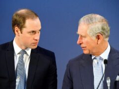 William and his father Charles (John Stillwell/PA)