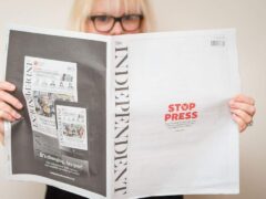 The Independent published its last print edition in 2016 (Dominic Lipinski/PA)