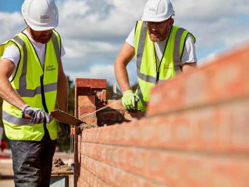The housebuilder said it expected to build between 9,500 and 10,000 homes in 2024 – down from 10,438 last year (Taylor Wimpey/PA)