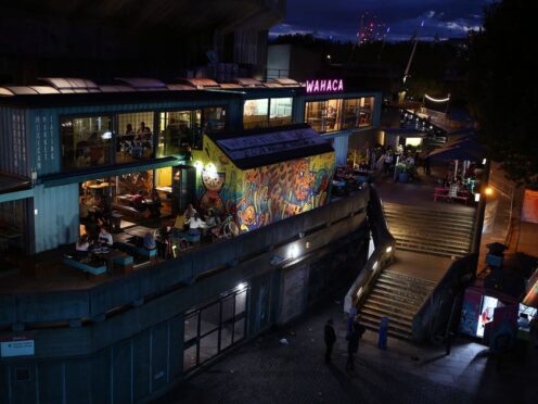 Diners in a Wahaca restaurant on the South Bank, central London (Yui Mok/PA)