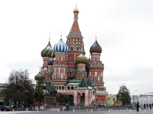 St Basil’s Cathedral in Moscow’s Red Square, just outside the walls of the Kremlin (PA)