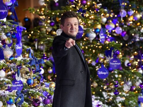 Jeremy Renner was given a standing ovation as he presented the award (Ian West/PA)