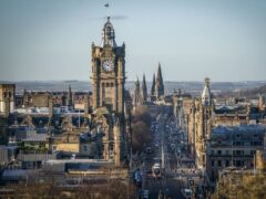 A view of Edinburgh. Homes in London took twice as long as properties in Scotland to sell on average last year, according to Zoopla’s data (Jane Barlow/PA)