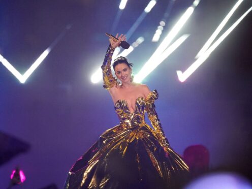 Katy Perry performing at the Coronation Concert at Windsor Castle in 2023 (Leon Neal/PA)