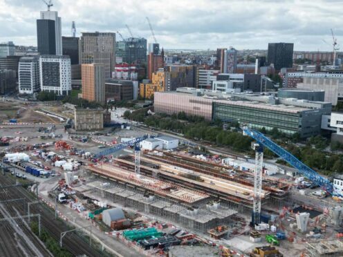 HS2 will drive a £10 billion economic boost for the West Midlands during the next 10 years, according to new research (Jacob King/PA)