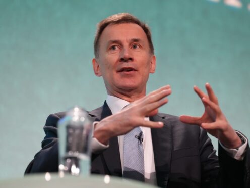 Jeremy Hunt has been urged to keep the Household Support Fund when he delivers his Budget next week (Maja Smiejkowska/PA)