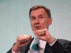 Chancellor Jeremy Hunt has said income tax would need to rise by 4% to fund Labour’s £28bn green spending pledge (Maja Smiejkowska/PA)