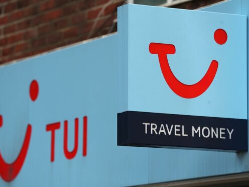 The travel group said it carried 3.5 million customers in the final quarter of 2023 (Andrew Matthews/PA)