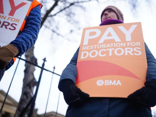 Junior doctors in England staged the longest strike in NHS history in January (Ben Birchall/PA)