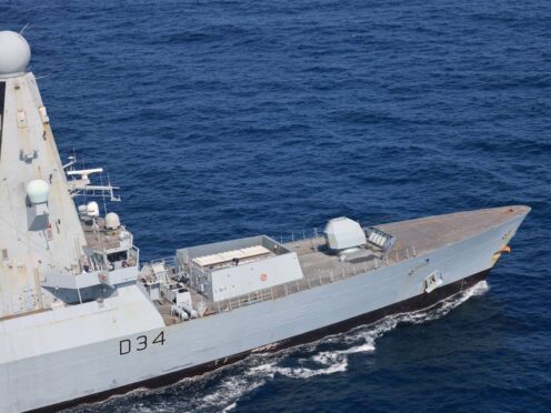 HMS Diamond has been deployed to the Red Sea (MoD/PA)