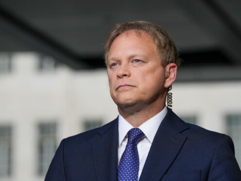Defence Secretary Grant Shapps says the UK and its allies will continue to defend Red Sea shipping from Houthi militants (Maja Smiejkowska/PA)