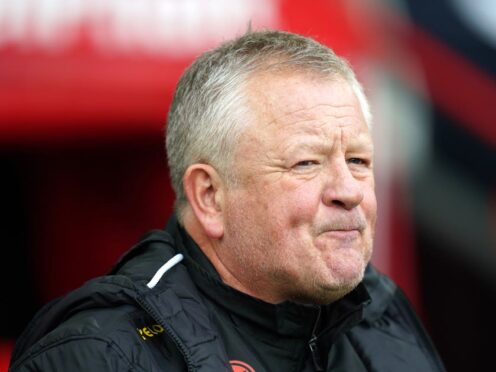 Sheffield United boss Chris Wilder has been issued an £11,500 fine (Mike Egerton/PA)