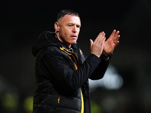 Manager Graham Coughlan congratulated striker Will Evans on becoming only the second Newport player since John Aldridge to score 20 EFL goals in a season (Nick Potts/PA)
