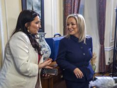 First Minister Michelle O’Neill (right) and deputy First Minister Emma Little-Pengelly will meet Prime Minister Rishi Sunak on Monday (Liam McBurney/PA)