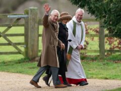 The King and Queen attended a Sunday church service at St Mary Magdalene Church in Sandringham, Norfolk (Joe Giddens/PA)