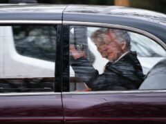 The King and Queen leave Clarence House in London following the announcement of Charles’s cancer diagnosis (James Manning/PA)