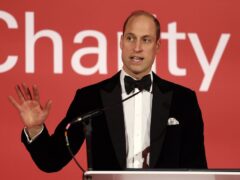 William’s words of praise, delivered during a fundraising gala dinner (PA)