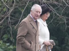 Charles and Camilla arrive to attend a Sunday church service in Sandringham (PA)