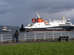 The Glen Sannox began sea trials earlier this week (Jane Barlow/PA)