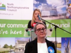 Helen Harrison’s defeat at the Wellingborough by-election is the 10th such loss for the Conservatives since 2019 (Joe Giddens/PA)