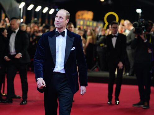 The Prince of Wales made his way down the red carpet (Jordan Pettitt/PA)