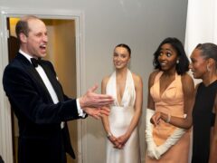 William praised the strength of competition while chatting with EE Rising Stars Phoebe Dynevor, Ayo Edebiri, Sophie Wilde and Mia McKenna Bruce (Jordan Pettitt/PA)