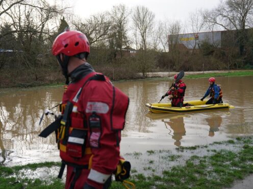 A search operation is under way after a two-year-old boy fell into the River Soar near the Aylestone Meadows area on Sunday (Jacob King/PA)