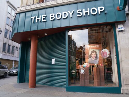 Administrators for the Body Shop have confirmed more store closures (Lucy North/PA)