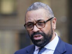 James Cleverly hit back at the Post Office after it said it stood by more than 350 Horizon scandal prosecutions (Jonathan Brady/PA)
