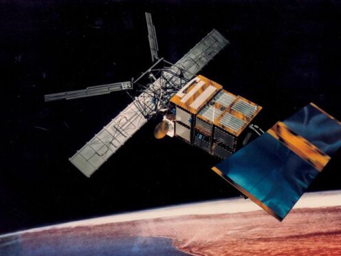 Artist’s impression of the ERS-2 satellite in space (ESA/PA)