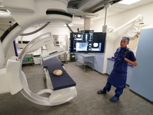 The Alphenix Sky+ system has been installed at Forth Valley Royal Hospital near Larbert (Andrew Milligan/PA)