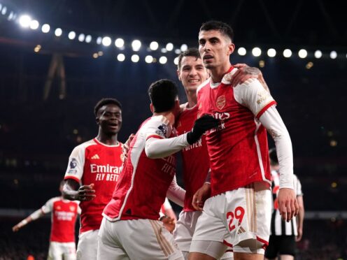 Arsenal cruised to victory at home against Newcastle (John Walton/PA)