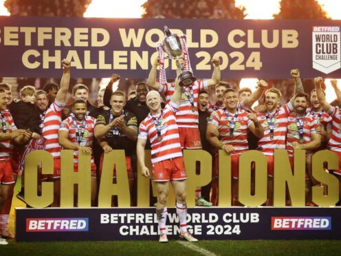 Matt Peet’s Wigan beat Penrith to win the World Club Challenge (Jess Hornby/PA)